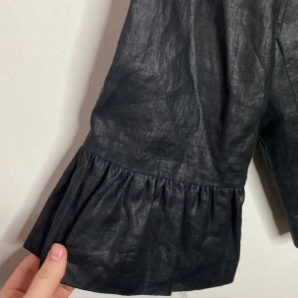 Ralph Lauren black label linen cropped blazer jacket - Picture 3 of 11